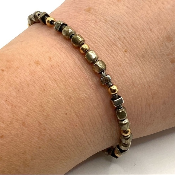 SILPADA  Bracelet Jewelry Retired Sterling Silver 14K Gold Filled Bead Bracelet - Picture 6 of 12